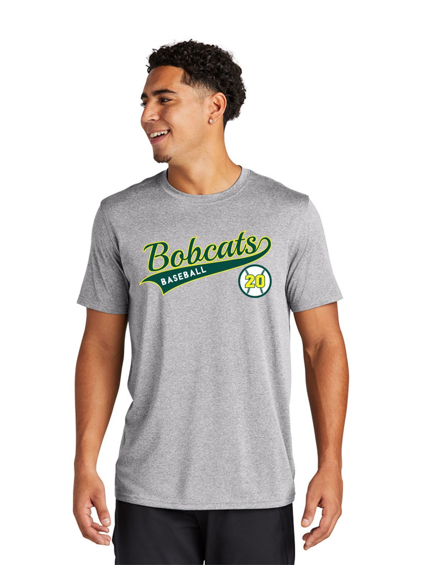 PVA Bobcats Baseball T-Shirt (with Custom Jersey #)