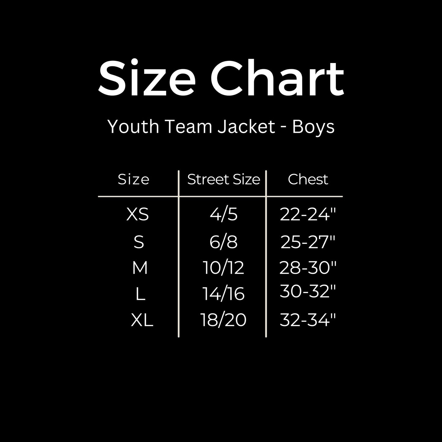 Boys Personalized Team Jacket - REQUIRED